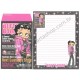 Ano 2004. Conjunto de Papel de Carta IMPORTADO Betty Boop CRUX 2