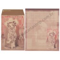 Ano 2004. Conjunto de Papel de Carta IMPORTADO Betty Boop CRUX 3