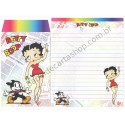 Ano 2003. Conjunto de Papel de Carta IMPORTADO Betty Boop King 4