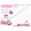 Ano 2003. Conjunto de Papel de Carta IMPORTADO Betty Boop King 5