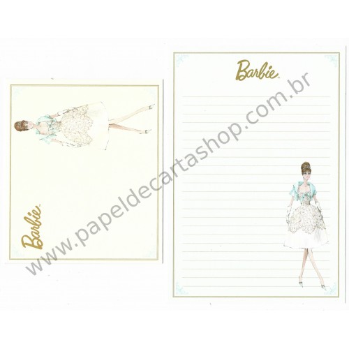 Conjunto de Papel de Carta Importado Barbie CAZ