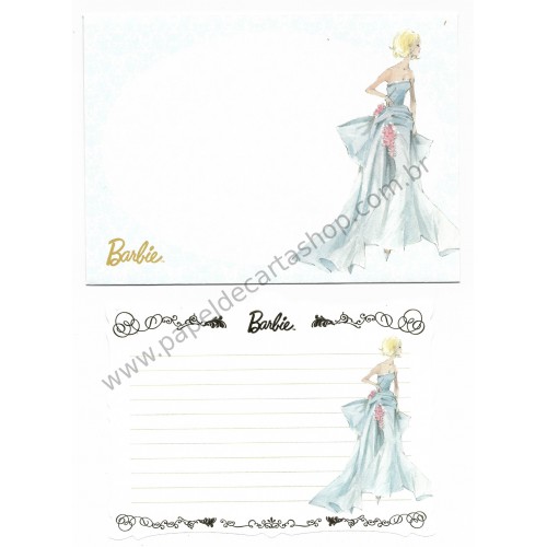 Conjunto de Papel de Carta Pequeno Importado Barbie CAZ