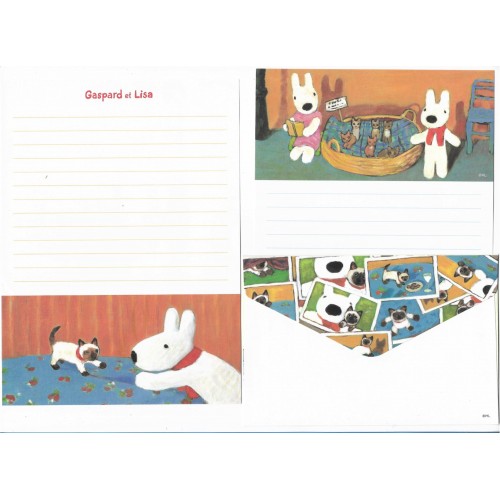 Conjunto de Papel de Carta Importado Gaspard et Lisa M