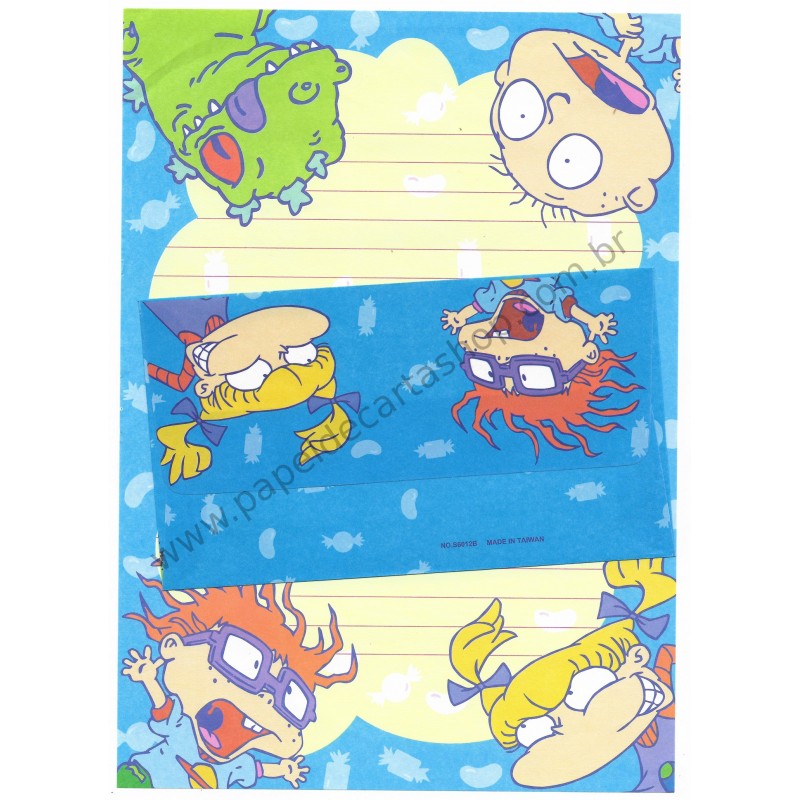 Conjunto de Papel de Carta Rugrats Nickelodeon Taiwan