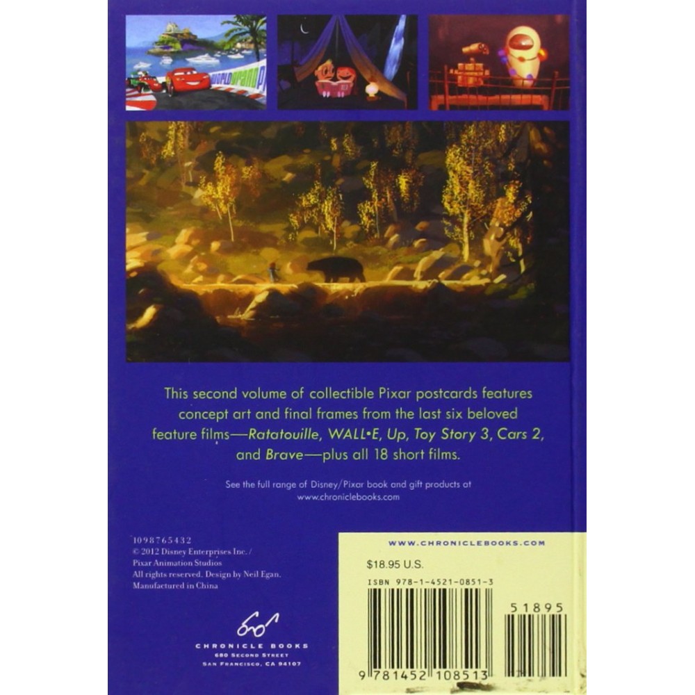 The Art of Pixar Volume II - 100 Collectible Postcards