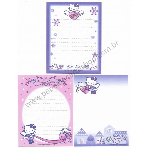 Ano 2005. Kit 3 Notas Hello Kitty CLL Sanrio