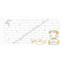 Ano 2002. Nota GRANDE Hello Kitty White Bear Sanrio