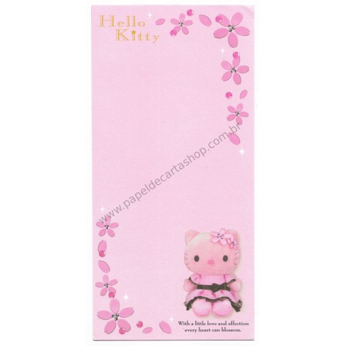 Ano 2004. Nota GRANDE Hello Kitty & Bear Sanrio