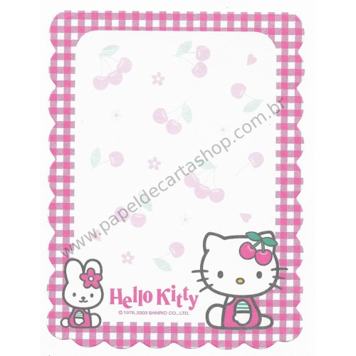 Ano 2003. Nota Hello Kitty Cherry Sanrio