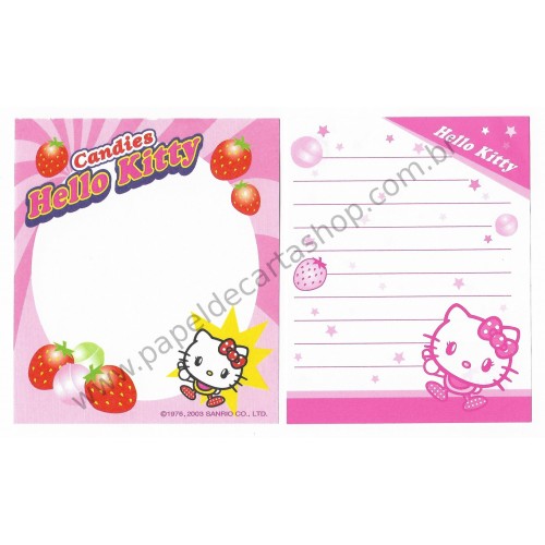 Ano 2003. Kit 2 Notas Candies Hello Kitty Sanrio