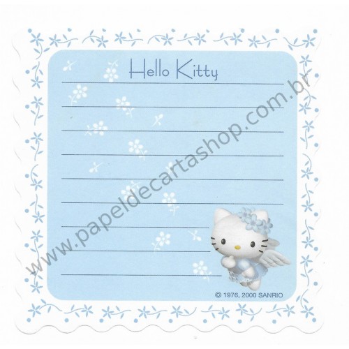 Ano 2000. Nota Hello Kitty Angel Kitty Sanrio