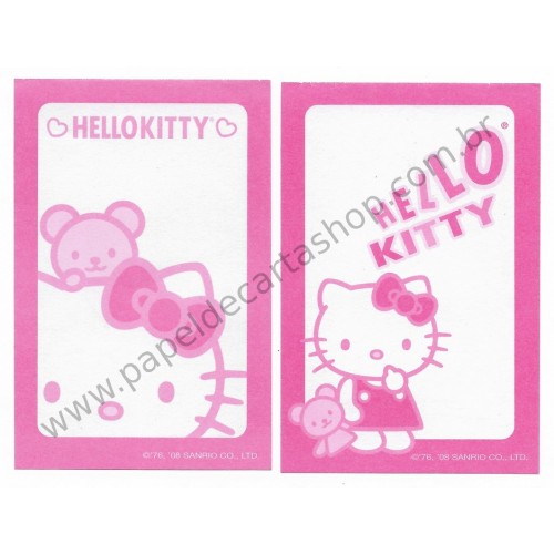 Ano 2008. Kit 2 Notinhas Hello Kitty CPN Sanrio