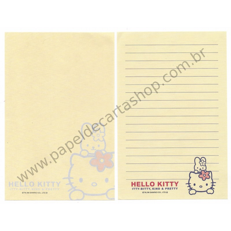 Ano 1999. Kit 2 Notas Hello Kitty Itty-Bitty CBG Sanrio