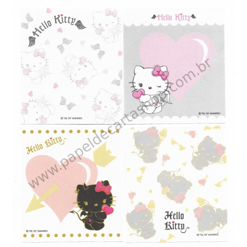 Ano 2003. Kit 3 Notas Hello Kitty Cheerleader Sanrio