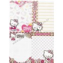 Ano 2009. Kit 4 Notas Grandes Hello Kitty Apple CXZ Sanrio