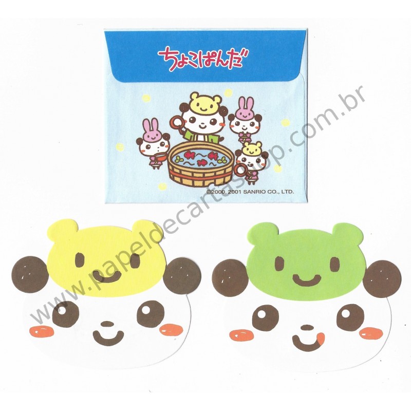 Ano 2001. Conjunto de Mini Papel de Carta Sanrio