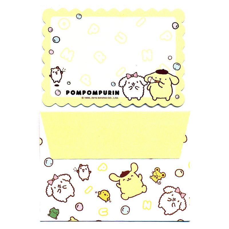 Ano 2015. Kit Mini-Cartão de Mensagem Pompompurin II Sanrio