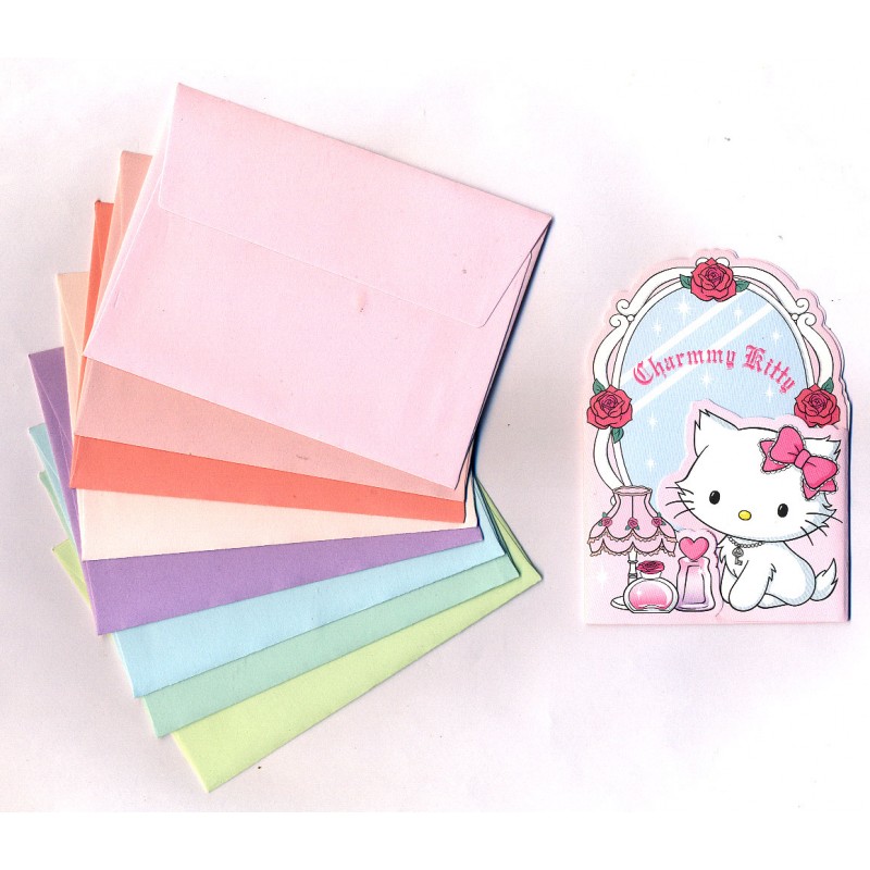 Ano 2007. Kit Mini-Cartão de Mensagem Charmmy Kitty Sanrio