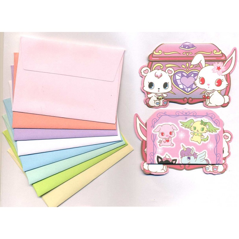 Ano 2010. Kit Mini-Cartão de Mensagem Jewelpet I Sanrio