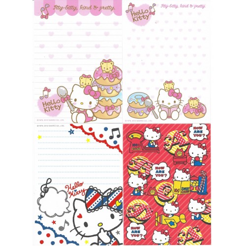 Ano 2012. Kit 8 Notas Hello Kitty Sanrio