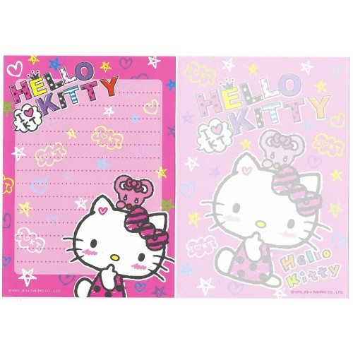 Ano 2014 Kit 2 Notas Hello Kitty I Love KT Sanrio