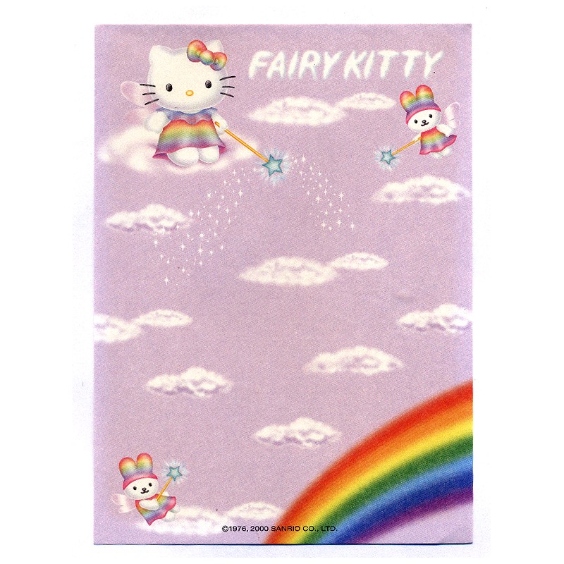 Ano 2000. Nota Hello Kitty Fairy Kitty CLL Sanrio