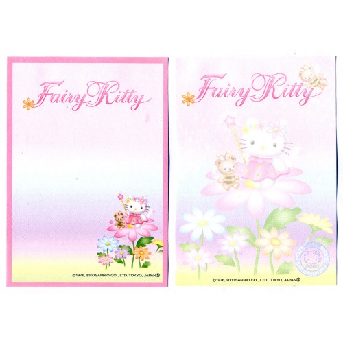 Ano 2000. Kit 2 Notas Fairy Kitty CRS Vintage Sanrio