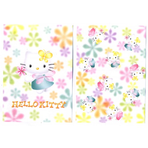 Ano 2000. Kit 2 Notas Hello Kitty Flores CBR Vintage Sanrio