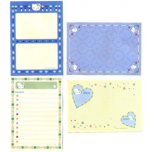 Ano 2000. Kit 4 Notas Hello Kitty CAZM Vintage Sanrio