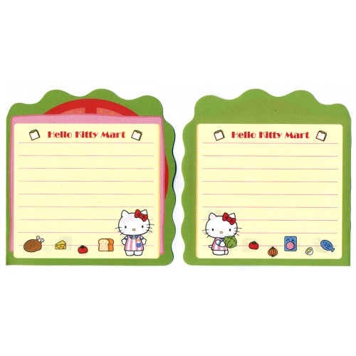 Ano 2001. Kit 2 Notas Hello Kitty Mart Vintage Sanrio