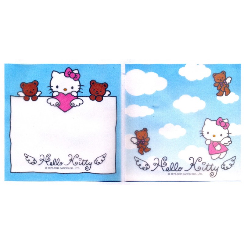 Ano 1997. Kit 2 Notas Hello Kitty Angel Vegetal Vintage Sanrio