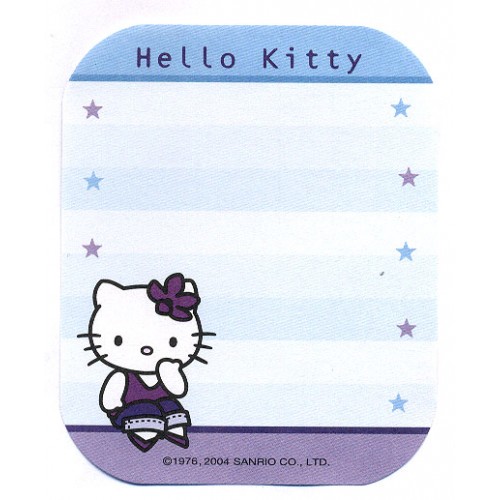 Ano 2004. Nota Hello Kitty Silver Sanrio
