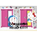 Ano 2016. Kit 2 Mini Papéis de Carta DORAEMON & Hello Kitty CRS Sanrio