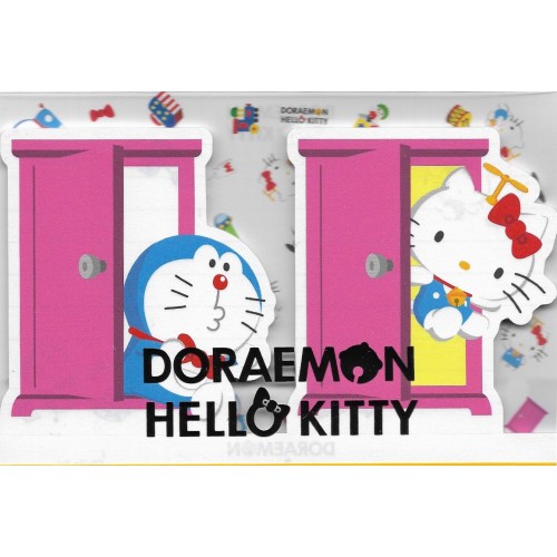 Ano 2016. Kit 2 Mini Papéis de Carta DORAEMON & Hello Kitty CRS Sanrio