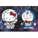 Ano 2016. Kit de 2 Mini Papéis de Carta DORAEMON & Hello Kitty CBM Sanrio