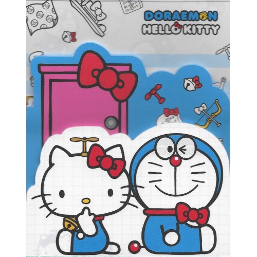 Ano 2016. Kit de 3 Mini Papéis de Carta DORAEMON & Hello Kitty Sanrio