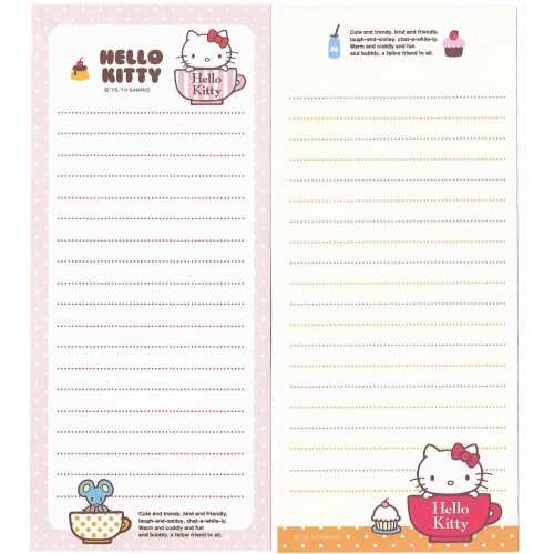 Ano 2014 Kit 2 Notas GRANDES Hello Kitty Fun and Bubbly Sanrio