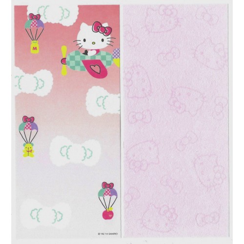 Ano 2014 Kit 2 Notas GRANDES Hello Kitty Made In Japan (Airplane) Sanrio