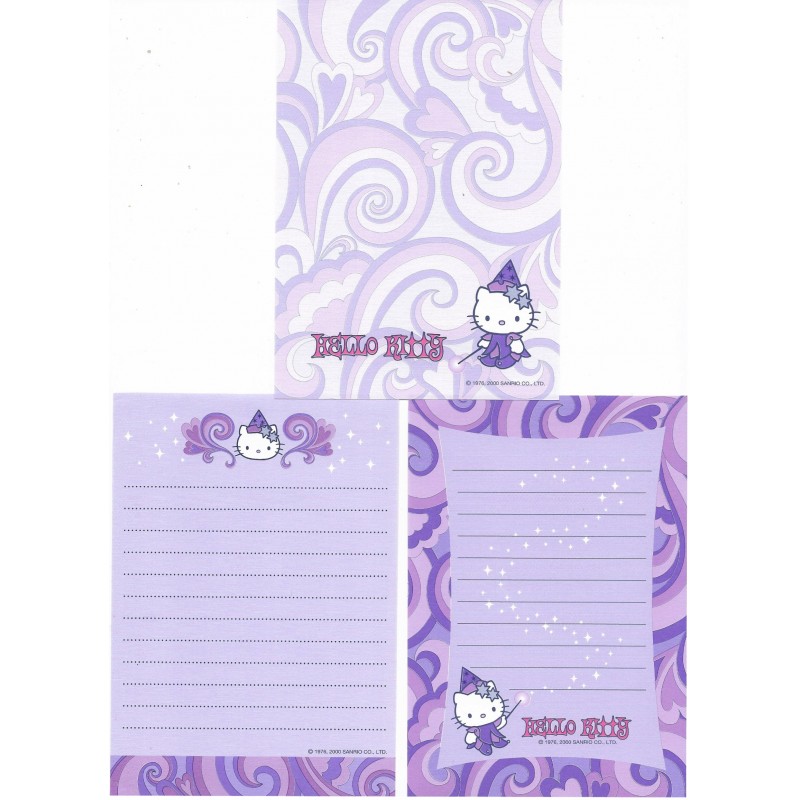 Ano 2000. Kit 3 Notas Hello Kitty Witch Sanrio