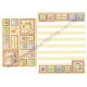 Ano 2016. Conjunto de Papel de Carta Pompompurin X KUNIKA 20th Sanrio