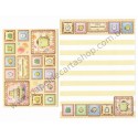 Ano 2016. Conjunto de Papel de Carta Pompompurin X KUNIKA 20th Sanrio