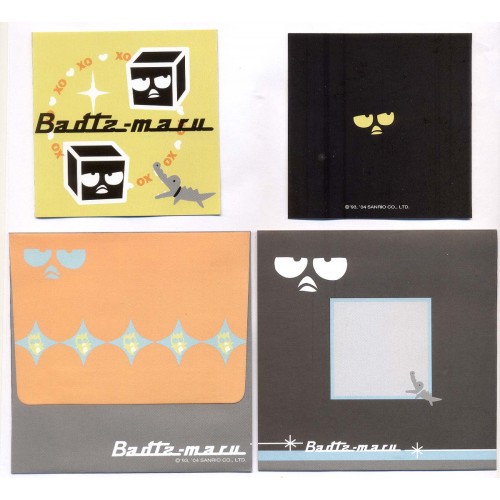 Ano 2004. Kit 4 MINI-Cartões Bad Badtz-Maru CAM Antigo Vintage Sanrio