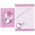 Ano 2010. Conjunto de Mini-Papel de Carta Hello Kitty (CLL) Sanrio
