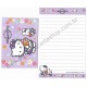 Ano 2009. Conjunto de Mini-Papel de Carta Hello Kitty (CLL) Sanrio