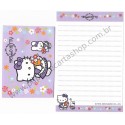 Ano 2009. Conjunto de Mini-Papel de Carta Hello Kitty (CLL) Sanrio