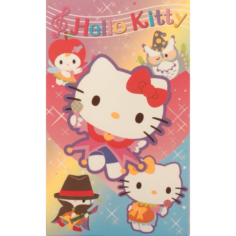 Ano 2007. Mini-Envelope Hello Kitty & Band Sanrio
