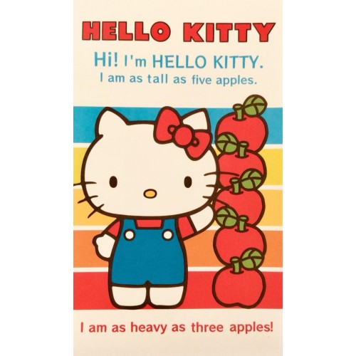 Ano 2007. Mini-Envelope Hello Kitty & Apples Sanrio