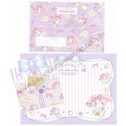 Ano 2017. Kit 2 Conjuntos de Papel de Carta Bonbonribbon Sanrio