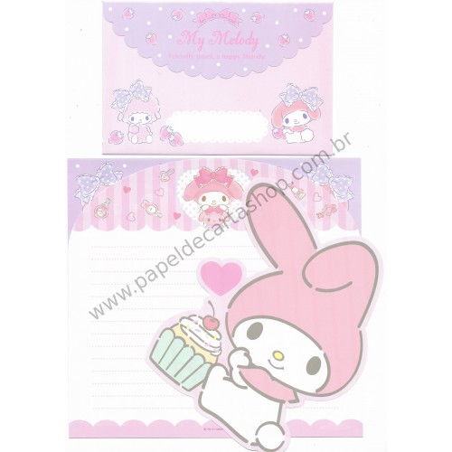 Ano 2017. Kit 2 Conjuntos de Papel de Carta My Melody Sanrio