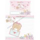 Ano 2016. Kit 2 Conjuntos de Papel de Carta Hello Kitty Letter Sanrio